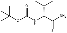 Carbamic acid, N-[(1R)-1-(aminothioxomethyl)-2-methylpropyl]-, 1,1-dimethylethyl ester 结构式