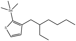 Stannane, [3-(2-ethylhexyl)-2-thienyl]trimethyl- 结构式