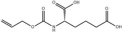 (L)-N-(allyloxycarbonylamino)adipic acid 结构式