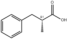 (2R)-2-methyl-3-phenylpropanoic acid 结构式