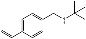 N-(1,1-二甲基乙基)-4-乙烯基苯甲胺 结构式