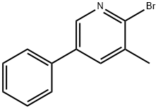 2-溴-3-甲基-5-苯基吡啶 结构式