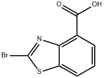 2-溴苯并[D]噻唑-4-羧酸 结构式