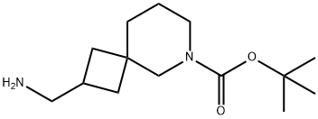 2-(氨基甲基)-6-氮杂螺环[3.5]壬烷-6-羧酸叔丁酯 结构式