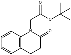 tert-Butyl 2-(2-oxo-3,4-dihydroquinolin-1-yl)acetate 结构式