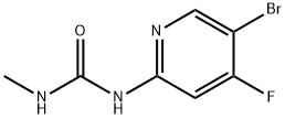 Urea, N-(5-bromo-4-fluoro-2-pyridinyl)-N'-methyl- 结构式