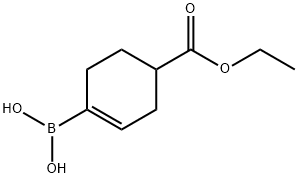 (4-(乙氧羰基)环己基-1-烯-1-基)硼酸 结构式