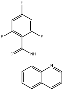 Benzamide, 2,4,6-trifluoro-N-8-quinolinyl- 结构式