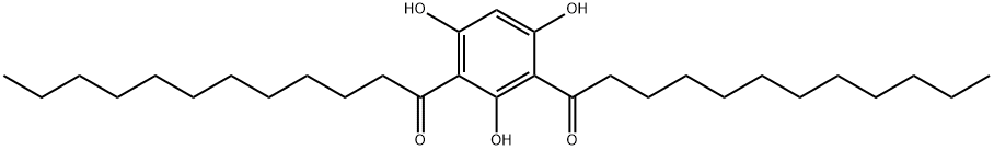 1,1''-(2,4,6-Trihydroxy-1,3-phenylene)bis(dodecan-1-one) 结构式