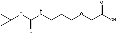 2-[3-(BOC-氨基)丙氧基]-乙酸 结构式