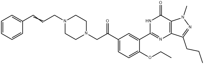 肉桂酸地那非 结构式