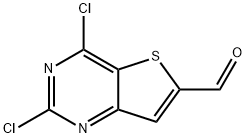 2,4-dichlorothieno[3,2-d]pyrimidine-6-carbaldehyde 结构式