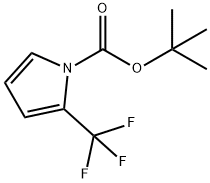 叔-丁基 2-(三氟甲基)-1H-吡咯-1-甲酸基酯 结构式