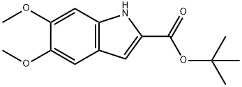 1H-Indole-2-carboxylic acid, 5,6-dimethoxy-, 1,1-dimethylethyl ester 结构式