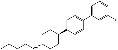 3-氟-4'-(反式-4-戊基环己基)联苯 结构式