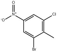 1-溴-3-氯-2-甲基-5-硝基苯 结构式