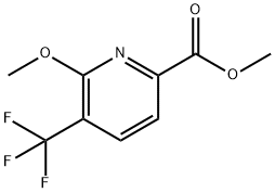 6-甲氧基-5-(三氟甲基)吡啶甲酸甲酯 结构式