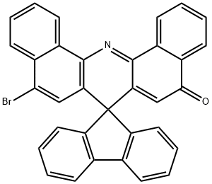 9'-溴螺(芴-9,7'-二苯并吖啶)-5'-酮 结构式