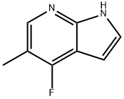 4-氟-5-甲基-1H-吡咯并[2,3-B]吡啶 结构式