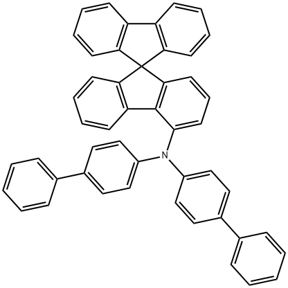 N,N-双(4-联苯基)-9,9-螺二芴-4-胺 结构式
