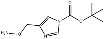 4-((氨氧基)甲基)-1H-咪唑-1-羧酸叔丁酯 结构式