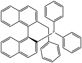 (S)-[2'-苄基-[1,1'-联萘]-2-基]二苯基膦 结构式