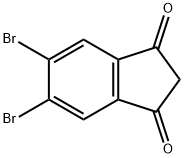 5,6-二溴-1H-茚-1,3(2H)-二酮 结构式