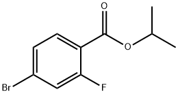 4-溴-2-氟苯甲酸异丙酯 结构式