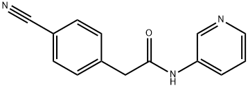 2-(4-氰基苯基)-N-(吡啶-3-基)乙酰胺 结构式