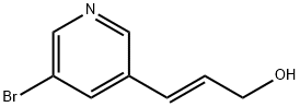 2-Propen-1-ol, 3-(5-bromo-3-pyridinyl)-, (E)- (9CI) 结构式