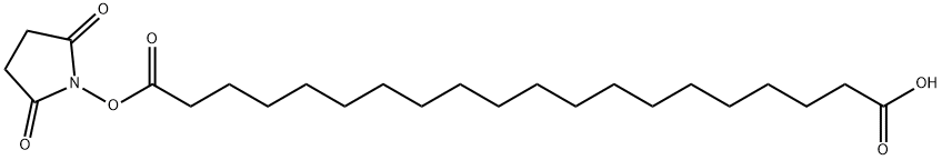 Eicosanedioic acid, 1-(2,5-dioxo-1-pyrrolidinyl) ester 结构式