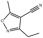 3-乙基-5-甲基异噁唑-4-腈 结构式