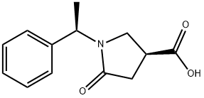 3-Pyrrolidinecarboxylic acid, 5-oxo-1-(1-phenylethyl)-, [S-(R*,S*)]- (9CI) 结构式