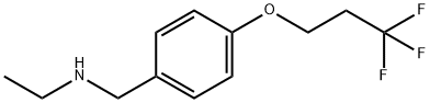 N-(4-(3,3,3-三氟丙氧基)苄基)乙胺 结构式