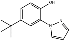 4-(叔丁基)-2-(1H-吡唑-1-基)苯酚 结构式