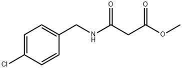 Propanoic acid, 3-[[(4-chlorophenyl)methyl]amino]-3-oxo-, methyl ester 结构式