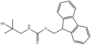 Carbamic acid, N-(2-hydroxy-2-methylpropyl)-, 9H-fluoren-9-ylmethyl ester 结构式
