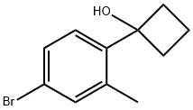 Cyclobutanol, 1-(4-bromo-2-methylphenyl)- 结构式