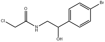 Acetamide, N-[2-(4-bromophenyl)-2-hydroxyethyl]-2-chloro- 结构式