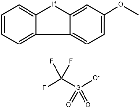 Dibenziodolium, 3-methoxy-, 1,1,1-trifluoromethanesulfonate (1:1) 结构式