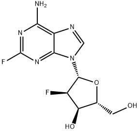 9-(2'-Deoxy-2'-fluoro-b-D-ribofuranosyl)-2-fluoroadenine 结构式