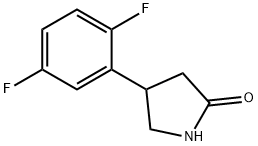 4-(2,5-二氟苯基)吡咯烷-2-酮 结构式