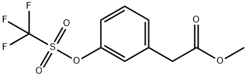 Methyl 3-((Trifluoromethylsulfonyl)oxy)phenylacetate 结构式