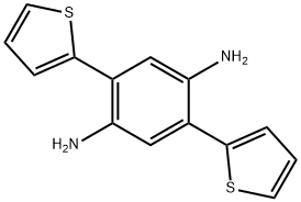 2,5-二(噻吩-2-基)苯-1,4-二胺 结构式