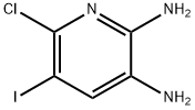 6-氯-5-碘吡啶-2,3-二胺 结构式