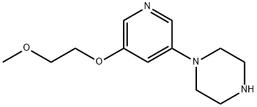 Piperazine, 1-[5-(2-methoxyethoxy)-3-pyridinyl]- 结构式