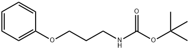 叔-丁基 (3-苯氧基丙基)氨基甲酯 结构式