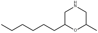 Morpholine,2-hexyl-6-methyl- 结构式