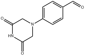 4-(3,5-二氧代哌嗪-1-基)苯甲醛 结构式