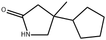 4-cyclopentyl-4-methylpyrrolidin-2-one 结构式